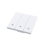 Ultra-Thin Skin-Feeling Panel WiFi Protocol 3 Gang Smart Wall Switch L&N Version with Tuya Smart/Smart Life APP