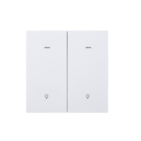 Ultra-Thin Skin-Feeling Panel ZigBee Protocol 2 Gang+2 Scene Smart Wall Switch L&N Version with Tuya Smart/Smart Life APP