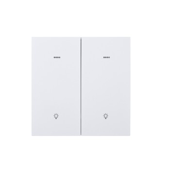 Ultra-Thin Skin-Feeling Panel ZigBee Protocol 2 Gang+2 Scene Smart Wall Switch L&N Version with Tuya Smart/Smart Life APP