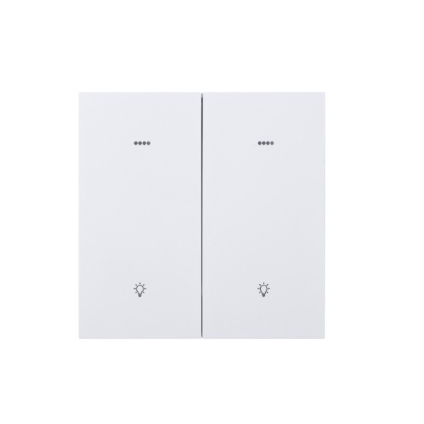Ultra-Thin Skin-Feeling Panel ZigBee Protocol 2 Gang+2 Scene Smart Wall Switch L&N Version with Tuya Smart/Smart Life APP