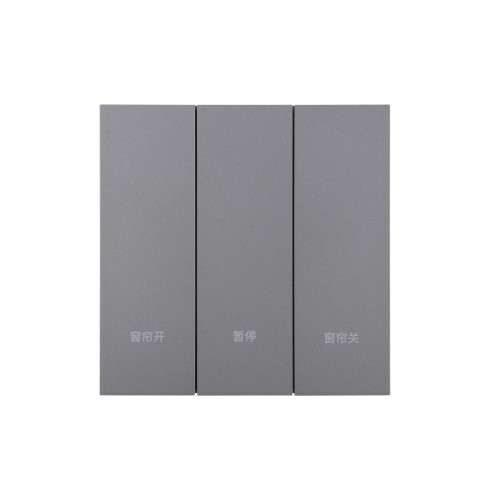 Ultra-Thin Skin-Feeling Panel WiFi Protocol Smart Single Curtain Switch L&N Version with Tuya Smart/Smart Life APP
