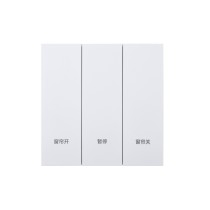 Ultra-Thin Skin-Feeling Panel WiFi Protocol Smart Single Curtain Switch L&N Version with Tuya Smart/Smart Life APP