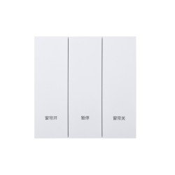 Ultra-Thin Skin-Feeling Panel ZigBee Protocol Smart Single Curtain Switch L&N Version with Tuya Smart/Smart Life APP