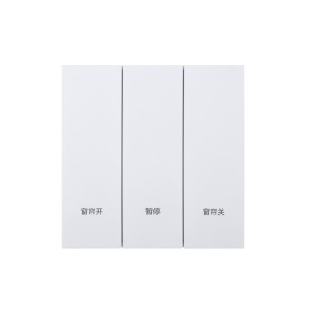 Ultra-Thin Skin-Feeling Panel ZigBee Protocol Smart Single Curtain Switch L&N Version with Tuya Smart/Smart Life APP