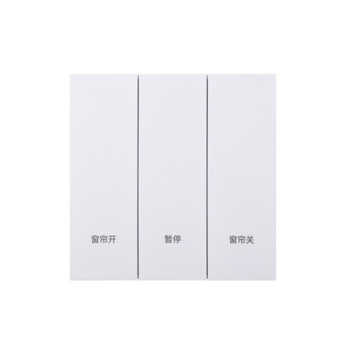 Ultra-Thin Skin-Feeling Panel ZigBee Protocol Smart Single Curtain Switch L&N Version with Tuya Smart/Smart Life APP