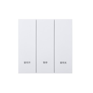 Ultra-Thin Skin-Feeling Panel WiFi Protocol Smart Single Curtain Switch L&N Version with Tuya Smart/Smart Life APP