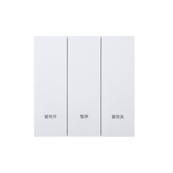 Ultra-Thin Skin-Feeling Panel ZigBee Protocol Smart Single Curtain Switch L&N Version with Tuya Smart/Smart Life APP