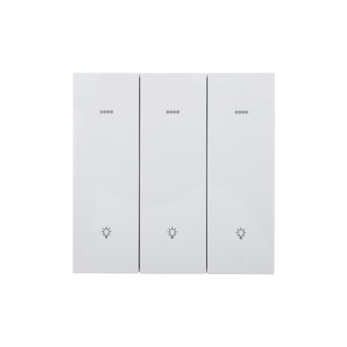 Ultra-Thin Skin-Feeling Panel ZigBee Protocol 3 Gang+3 Scene Smart Wall Switch L&N Version with Tuya Smart/Smart Life APP