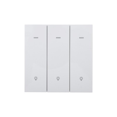 Ultra-Thin Skin-Feeling Panel ZigBee Protocol 3 Gang+3 Scene Smart Wall Switch L&N Version with Tuya Smart/Smart Life APP