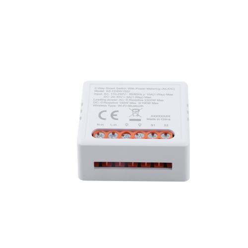 10A 2 Gang Wi-Fi Smart Relay Switch for GateWireless Controller Smart Breaker for Lighting AC/DC Power Metering