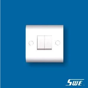 2 Gang Plate Switch 10A 250V (H Range)