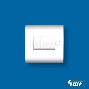 3 Gang Plate Switch 10A 250V (H Range)