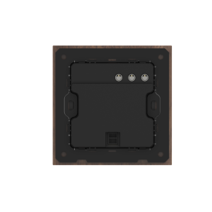 1 Gang 250V 10A Smart ZigBee Wall Switch (L-N Version) Black Walnut Wood Frame High Luxury Style Home Decoration