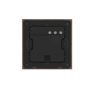 1 Gang 250V 10A Smart ZigBee Wall Switch (L-N Version) Black Walnut Wood Frame High Luxury Style Home Decoration