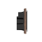 1 Gang 250V 10A Smart ZigBee Wall Switch (L-N Version) Black Walnut Wood Frame High Luxury Style Home Decoration
