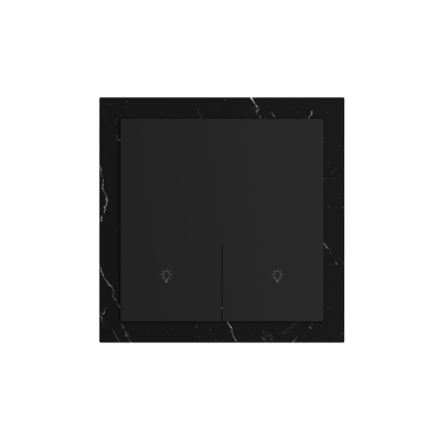 2 Gang 250V 10A Smart ZigBee Wall Switch (L-N Version) Stone Material Frame High Luxury Style Home Decoration