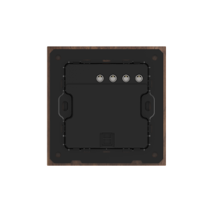 2 Gang 250V 10A Smart ZigBee Wall Switch (L-N Version) Black Walnut Wood Frame High Luxury Style Home Decoration