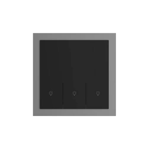 3 Gang 250V 10A Smart ZigBee Wall Switch (L-N Version) Aluminum Frame High Luxury Style Home Decoration