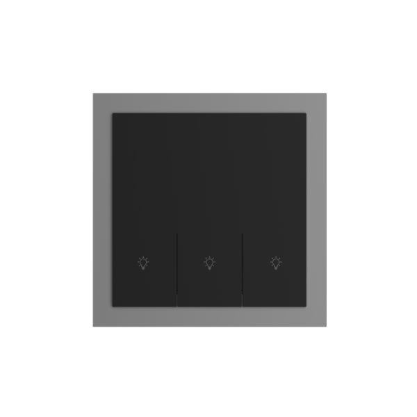 3 Gang 250V 10A Smart ZigBee Wall Switch (L-N Version) Aluminum Frame High Luxury Style Home Decoration