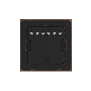 3 Gang 250V 10A Smart ZigBee Wall Switch (L-N Version) Black Walnut Wood Frame High Luxury Style Home Decoration