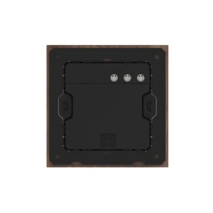 Zigbee Intelligent Scenario Switch 6 Gang Smart Wall Scene Switch (L&N) Black Walnut Wood material frame