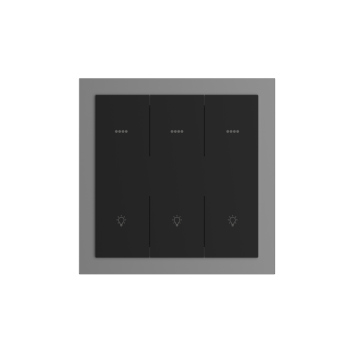 250V 10A Zigbee Smart 3 Gang Wall Switch + 3 Gang Scene Switch L-N (Aluminum Frame)
