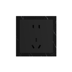 86 Type 10A 250V Five-hole Electrical Wall Socket Outlets Stone Material Frame