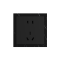 86 Type 10A 250V Five-hole Electrical Wall Socket Outlets Stone Material Frame