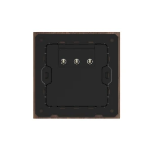 86 Type 10A 250V Five-hole Electrical Wall Socket Outlets Black Walnut Wood Frame