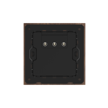 86 Type 10A 250V Five-hole Electrical Wall Socket Outlets Black Walnut Wood Frame