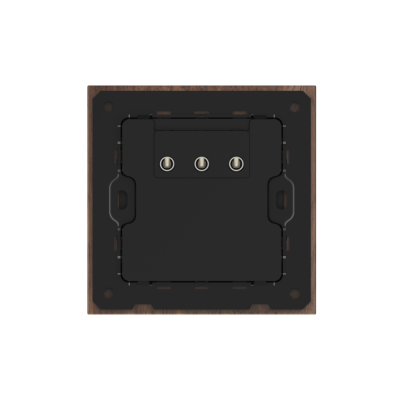 86 Type 10A 250V Five-hole Electrical Wall Socket Outlets Black Walnut Wood Frame