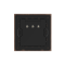 86 Type 10A 250V Five-hole Electrical Wall Socket Outlets Black Walnut Wood Frame