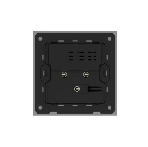 86 Type 10A 250V Five-hole Electrical Wall Socket with USB A+C Ports Outlets 45W Fast Charing Aluminum Frame