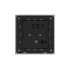 86 Type 10A 250V Five-hole Electrical Wall Socket with USB A+C Ports Outlets 45W Fast Charing Aluminum Frame