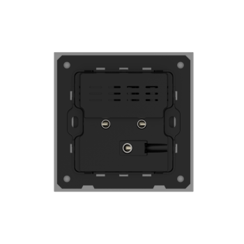 86 Type 10A 250V Five-hole Electrical Wall Socket with USB A+C Ports Outlets 45W Fast Charing Aluminum Frame