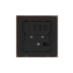 86 Type 10A 250V Five-hole Electrical Wall Socket with USB A+C Ports Outlets 45W Fast Charing Black Walnut Wood Frame