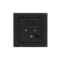 86 Type 10A 250V Five-hole Electrical Wall Socket with USB A+C Ports Outlets 45W Fast Charing Black Walnut Wood Frame
