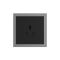 86 Type 10A 250V Three-hole Electrical Wall Socket Outlets Aluminum Frame
