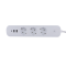 European/Korean Market KC/EU Standard 3 AC Outlets+ UBS 2A+1C Smart Power Strip Extension Socket with Fast Charging 35W