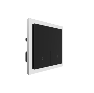 2 Gang 250V 10A Smart ZigBee Wall Switch (L-N Version) Stainless Steel Silver Plated Frame High Luxury Style Home Decoration