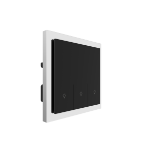 3 Gang 250V 10A Smart ZigBee Wall Switch (L-N Version) Stainless Steel Silver Plated Frame High Luxury Style Home Decoration