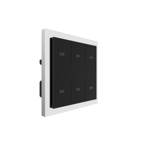 Zigbee Intelligent Scenario Switch 6 Gang Smart Wall Scene Switch (L&N) Stainless Steel Frame Silver Plated