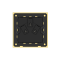 86 Type 10A 250V Three-hole Electrical Wall Socket Outlets Stainless Steel Gold Plated Frame