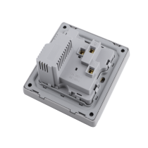 13A 250V~ 1 Gang Single Pole Switched Socket with Neon + Type A&C 2.1A USB (PC Panel, 4 Colors)