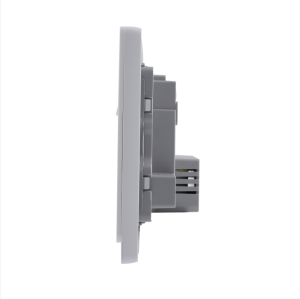 16A 250V~ 2 Gang Universal Switched Socket Electrical Outlet with Neon + Type A&C 2.1A USB (PC Panel, 4 Colors)