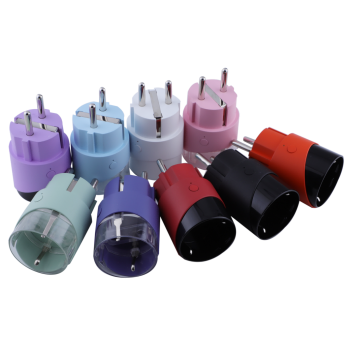 Multi-color Splicing 16A EU Wifi Smart Plug Power Metering/Timmer Electrical Socket for Smart Home