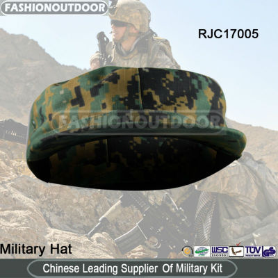 Cotton/Polyester Digital Woodland camouflage cap