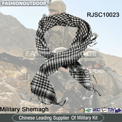 Black And White Cotton Shemagh/Scarf