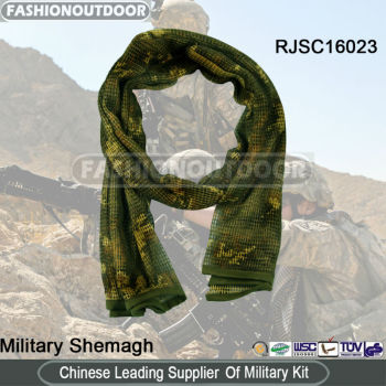 Poly Woodland Camouflage Military Shemagh/Scarf