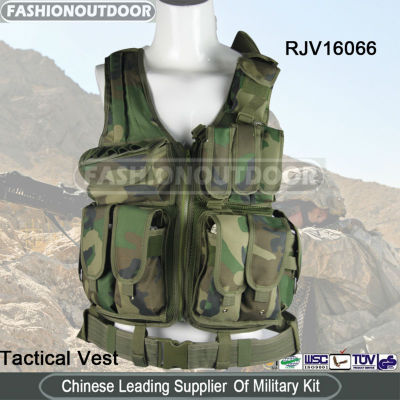 600D Woodland Police Tactical Vests